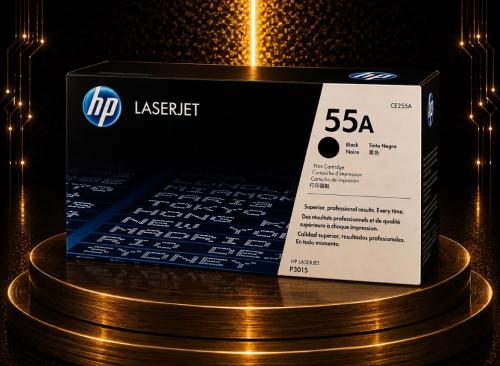 حبر HP 55A أسود أصلي CE255A لطابعة HP LaserJet P30...