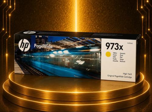 حبر HP PageWide 973X أصلي أصفر F6T83AE لطابعات HP...