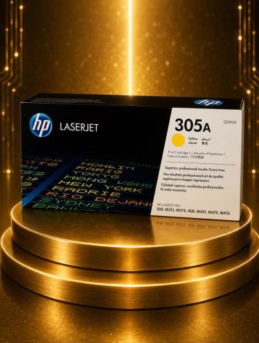 حبر HP 305A أصفر أصلي CE412A لطابعات HP Color Lase...