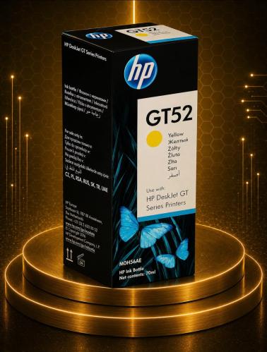 عبوة حبر HP GT52 أصلي أصفر M0H56AE سعة 70 مل حتى ل...