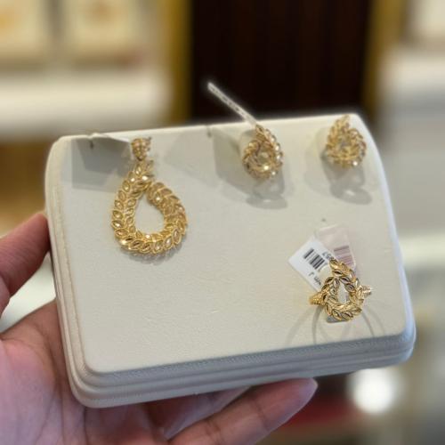 نصف طقم ذهب عيار 21k