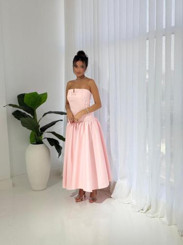 فستان كورسيه بخصر منسدل