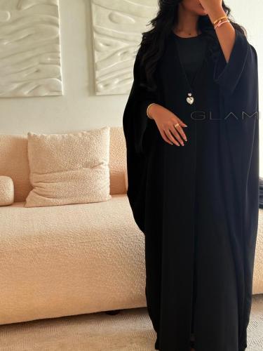 Crepe abaya with crystal