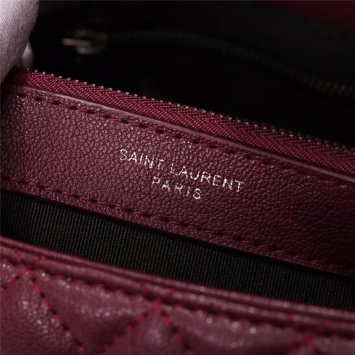 Master QualitySaint Laurent Burgundy Leather Small...