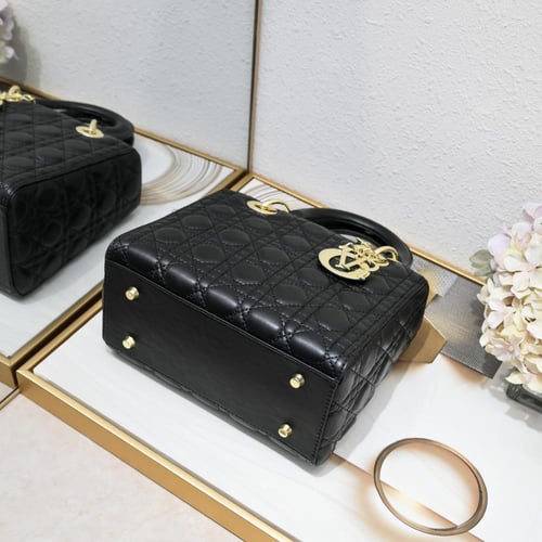 Master QualityDior Black Cannage Leather Small My...