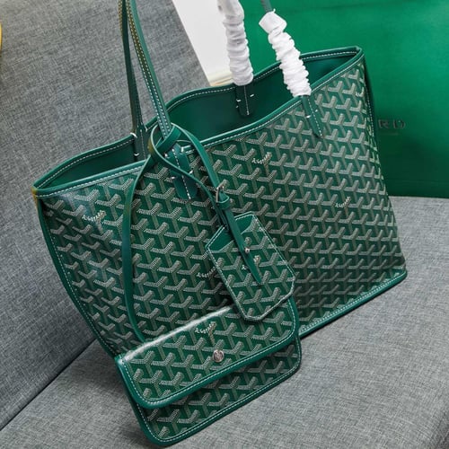 Goyard Saint Louis GM Tote Bag Green Master Qualit...