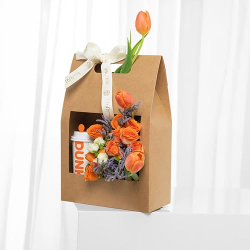 بوكس قهوة وتوليب