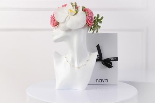 عقد ذهب مرصع باللولو - تشوكر -18