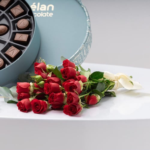 شوكولاتة كلاسيك من فيلان مع أزهار البيبي جوري