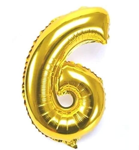 بالونات الارقام الذهبية