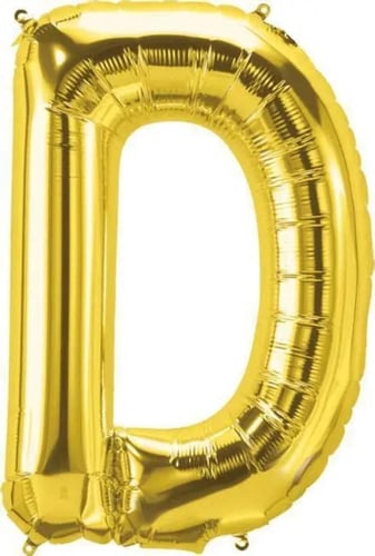 بالونات الحروف الذهبية