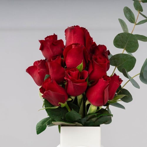 فازة رومانسية الأزهار