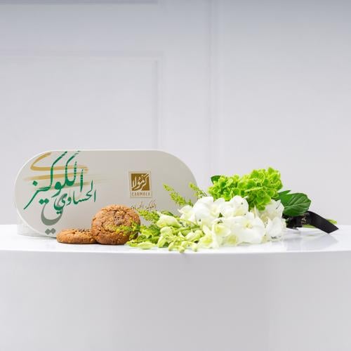 الكوكيز الحساوي من كرمو مع الهيدرينجيا وأزهار البي...