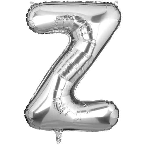 بالونات الحروف الفضية