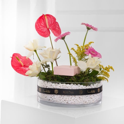 فازة حديقة الاحلام الشفافة