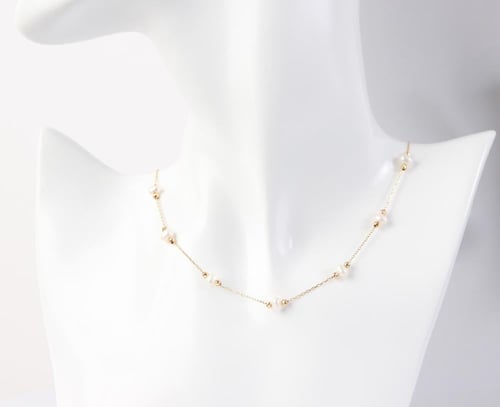 عقد ذهب مرصع باللولو - تشوكر -18