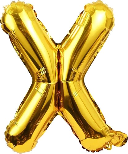 بالونات الحروف الذهبية