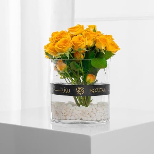 مزهرية سحر القمر الاصفر