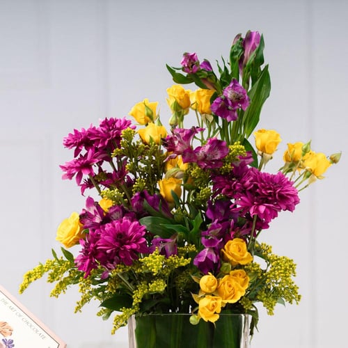 مزهرية شذى الربيع مع بيكان الكراميل المملح من هانو...