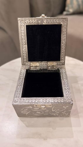 صندوق خشب هندي ملبس نحاس