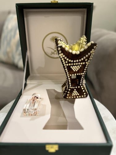 شنطة جلد سيفين ونخله بداخلها (مبخرة قمورحديد + كرس...