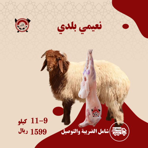 ذبيحة نعيمي بلدي صغير لباني 9 - 11 كيلو