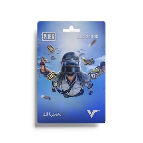 نقاط لعبة ببجي بقيمة 24300 UC