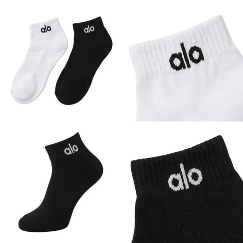 شراب رجالي قصير قطن ALO بتصميم قصير (Ankle Socks)...