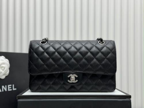 Medium classic flap real leather
