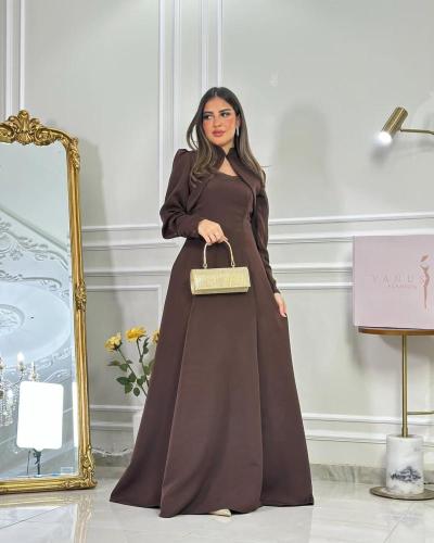 فستان كاميليا البني
