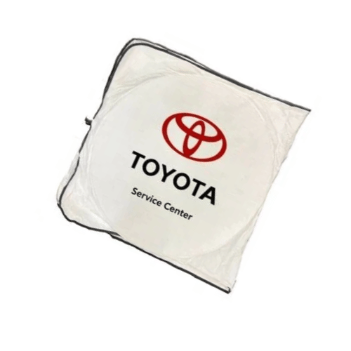 شماسة زجاج أمامي مدورة بتصميم شعار (TOYOTA)