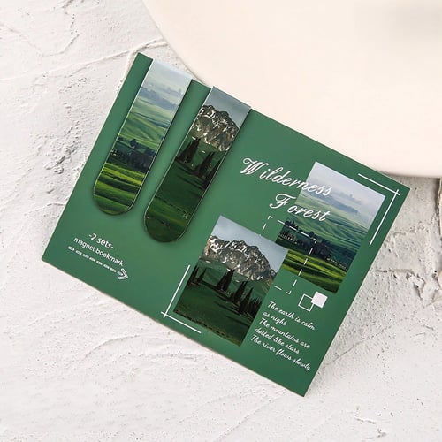 أطياف الطبيعة: فواصل كتب مغناطيسية - طقم قطعتين