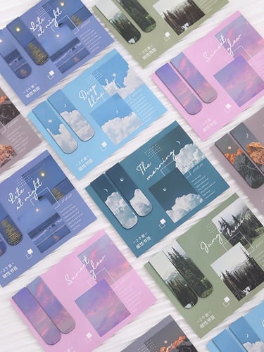 أطياف الطبيعة: فواصل كتب مغناطيسية - طقم قطعتين