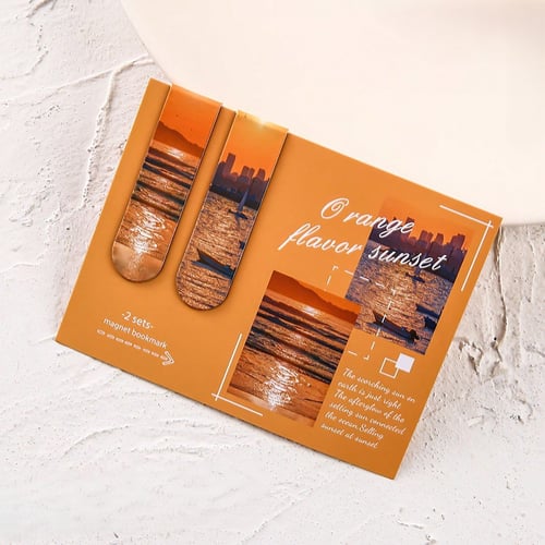 أطياف الطبيعة: فواصل كتب مغناطيسية - طقم قطعتين