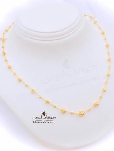 عقد طويل (سبحه) عيار 21