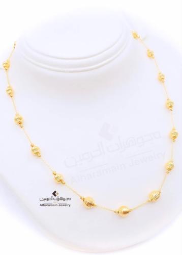 عقد طويل (سبحه) عيار 21