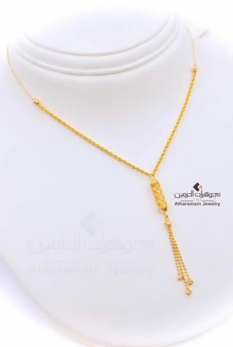عقد ذهب عيار 21
