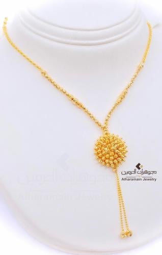 عقد ذهب عيار 21