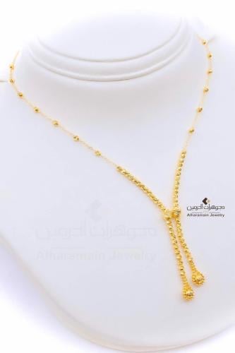 عقد طويل (سبحه) عيار 21