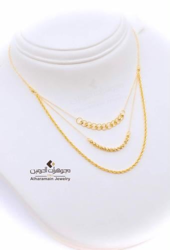 عقد ذهب عيار 21
