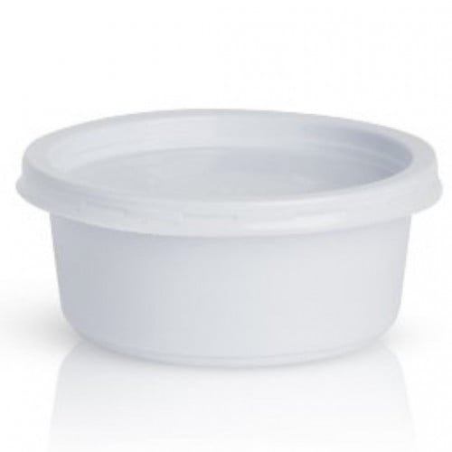 علب طعام بلاستيك ابيض 250 جرام 50 حبة - جاسكو Jasc...