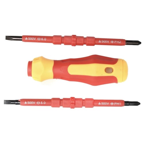 مفك وجهين مع رأسين LAWAZIM K11390