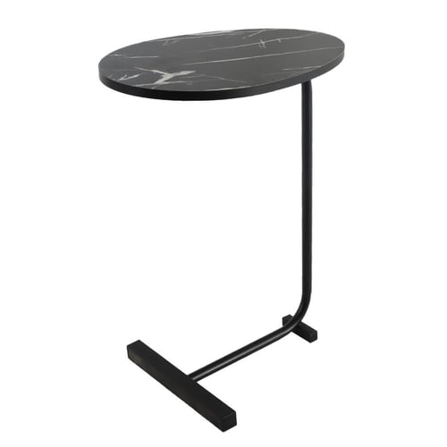 طاولة خدمة جانبية خشب رخامي أسود ASL-7384