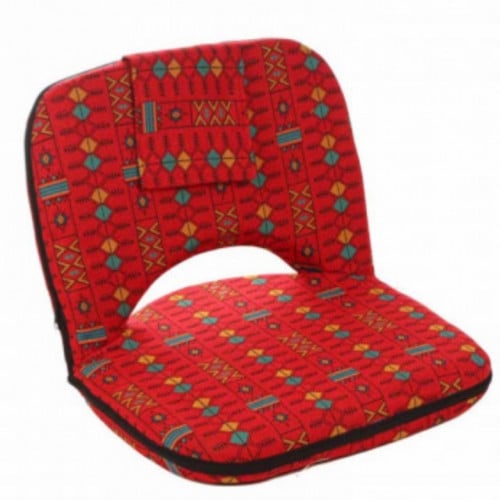 كرسي رحلات ( جلسة ارضية ) قابل للطي نقش عسيري