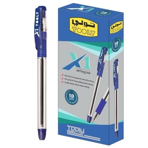 قلم جاف ازرق 0.7 ملم TOOLY X1