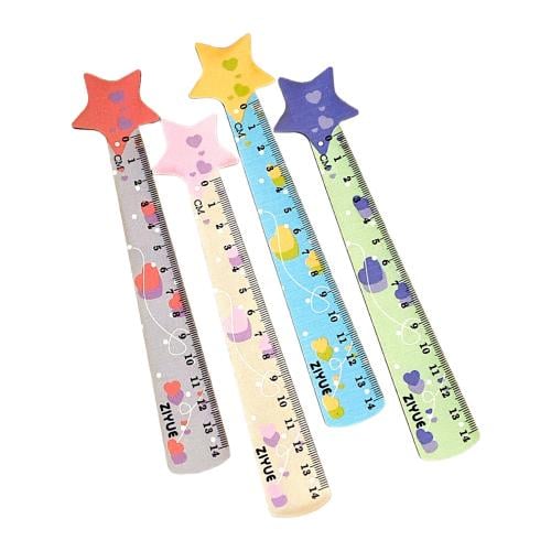 مسطرة و فاصل كتاب خشب 14 سم S-767