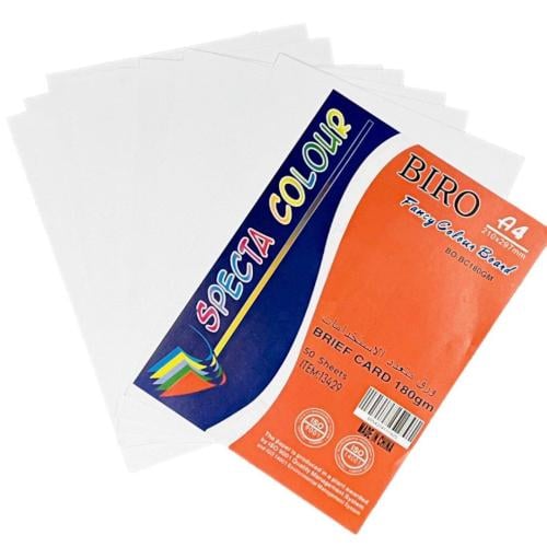 ورق مقوى 180 جرام 40 ورقة (A4) BIRO 13429-1