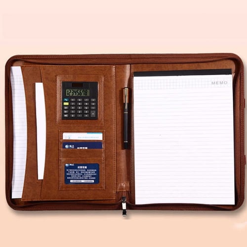 ملف فولدر جلد مع آلة حاسبة Sbc 4538