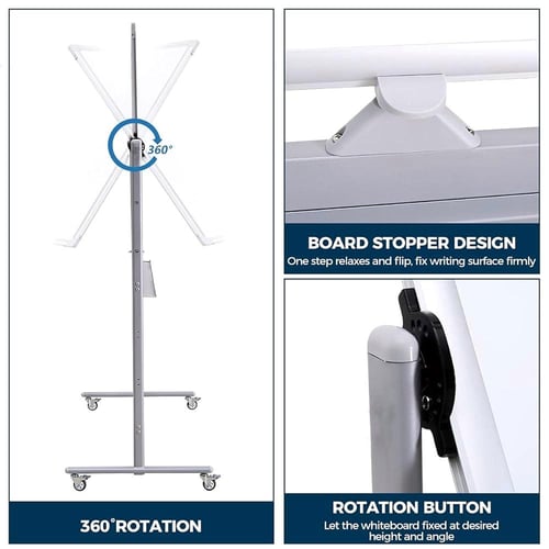 سبورة بيضاء وجهين مع حامل 90*120 سم SYF 10959