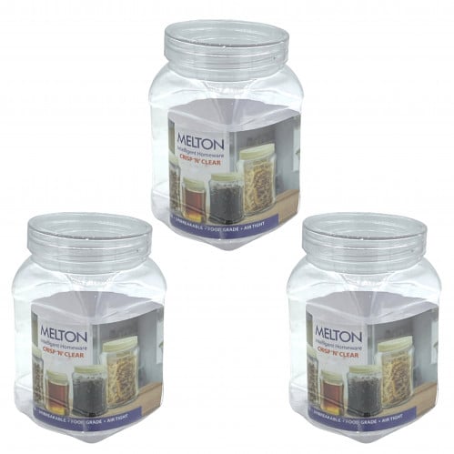 برطمان بلاستيك 1000 مل 3 قطع MELTON